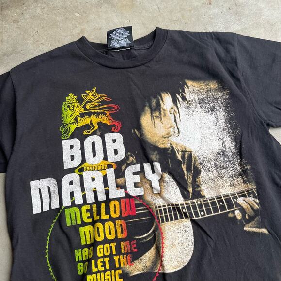 Vintage y2k 2000s zion bob marley graphic band tee women's s t-shirt reggae - Picture 3 of 8